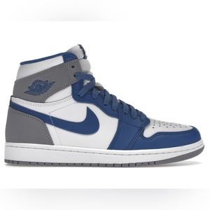 NWT Jordan 1 Retro High OG True Blue, Cement Grey, & White Shoes Mens Size 11